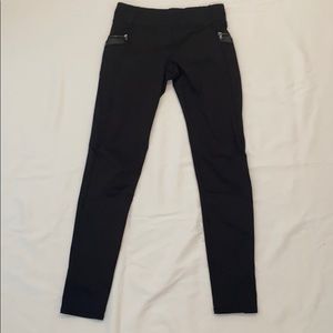 black leggings with zippers